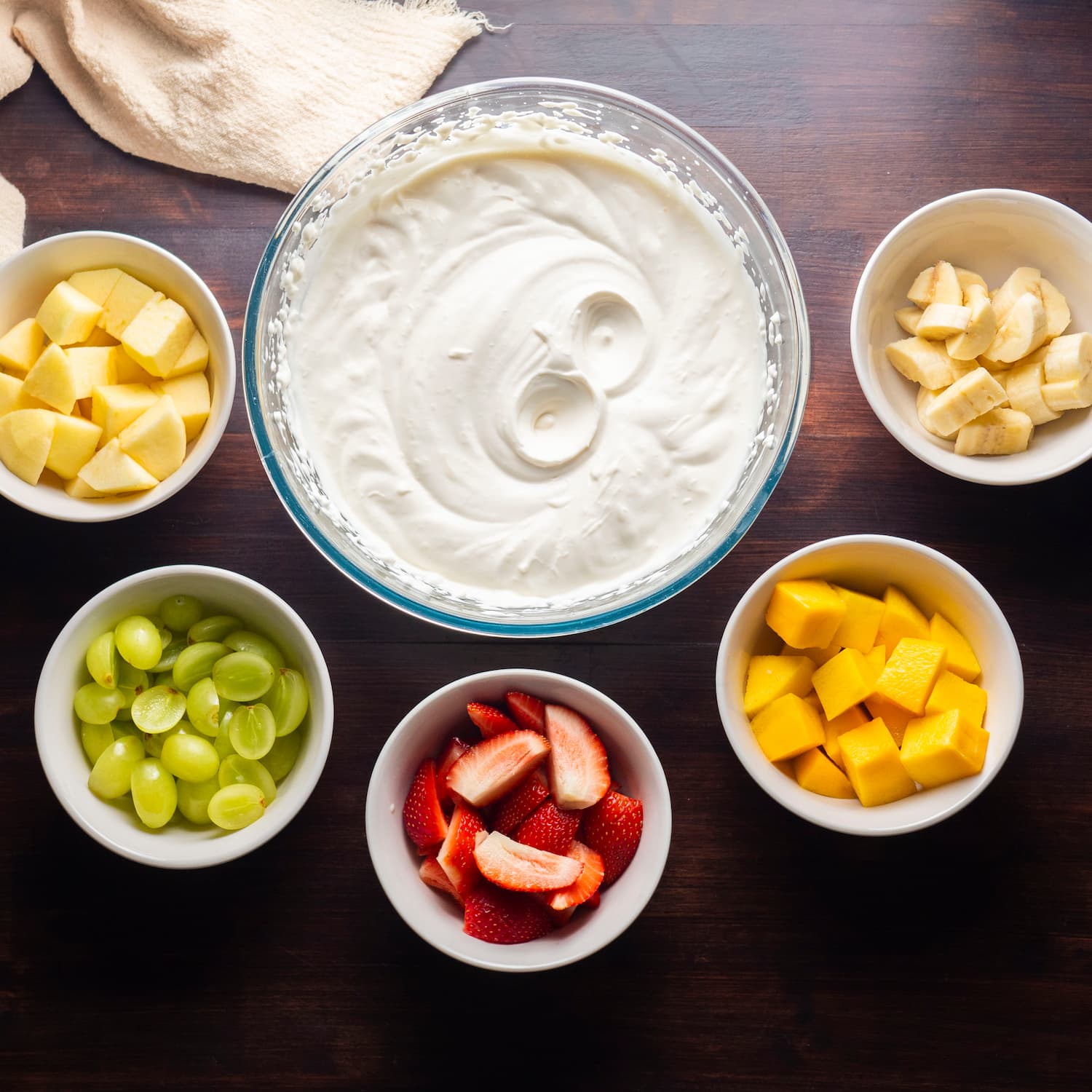 Ingredients for Fruit Cream Salad Recipe