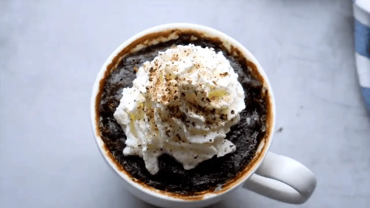 microwave brownie in a mug