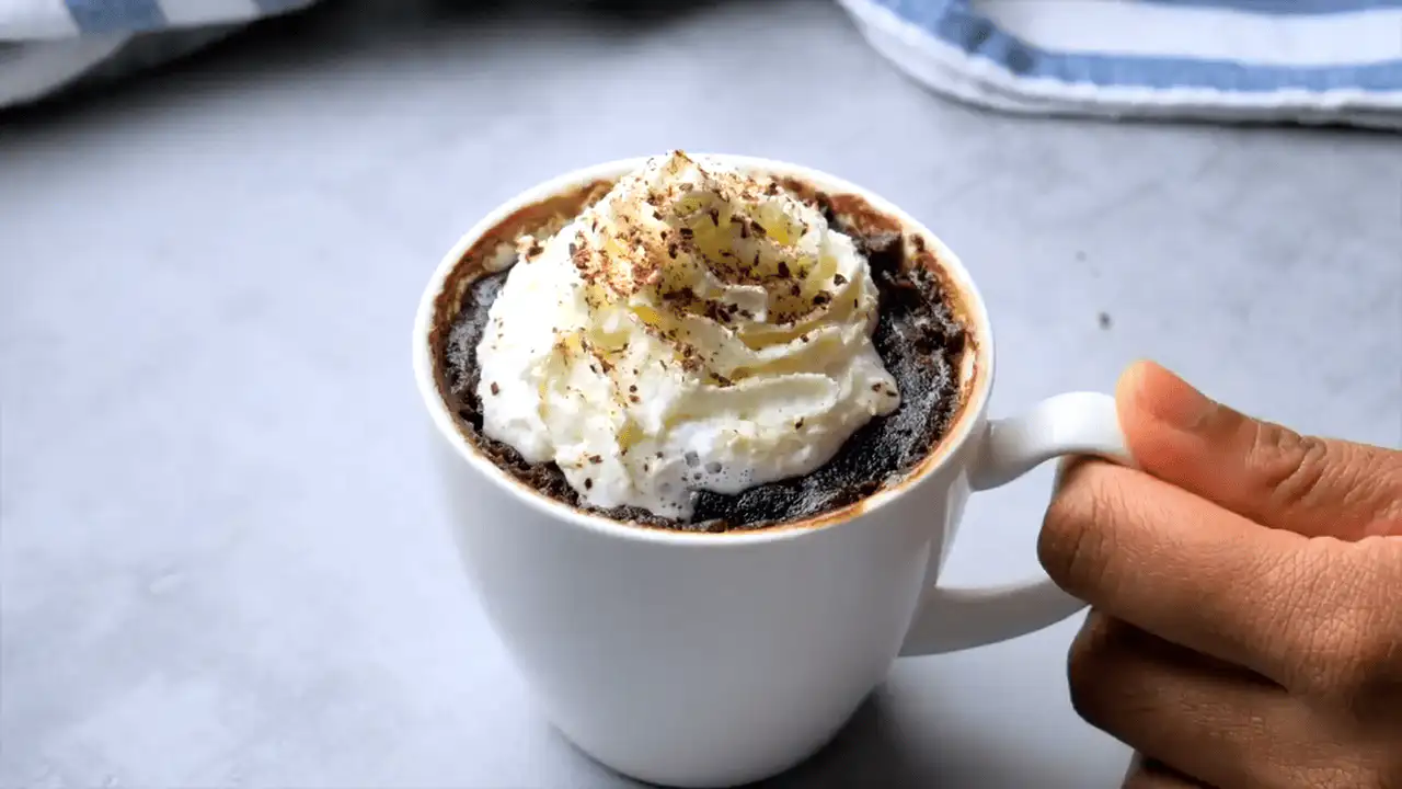 microwave brownie in a mug