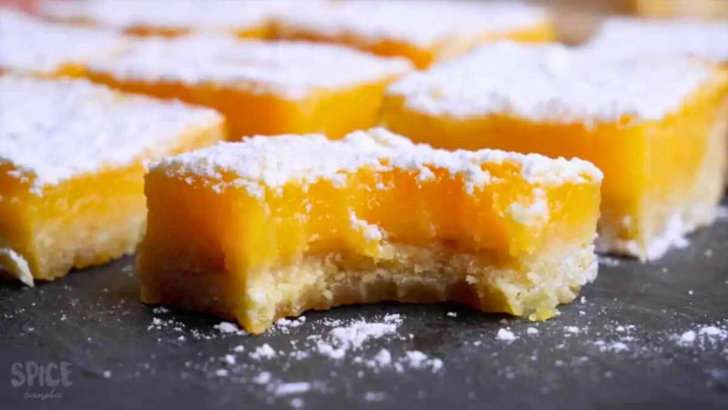 Perfect Lemon Bars | Easy Lemon Tart Recipe By Spice Bangla