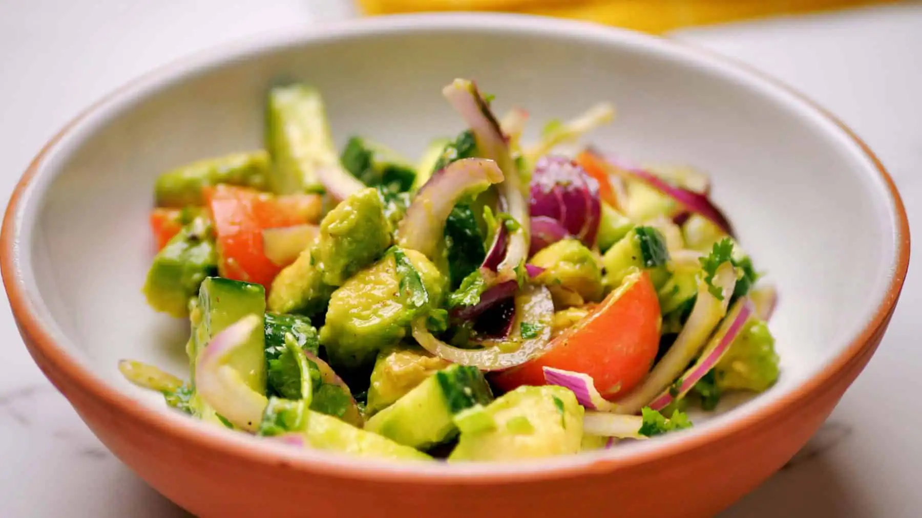 Cucumber Tomato And Avocado Salad