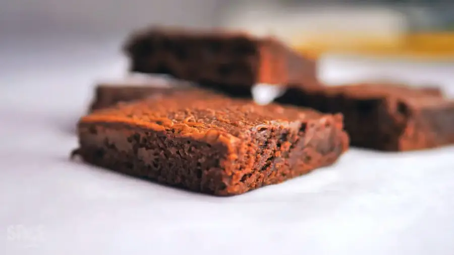 Fudgy Nutella Brownie on a serving space