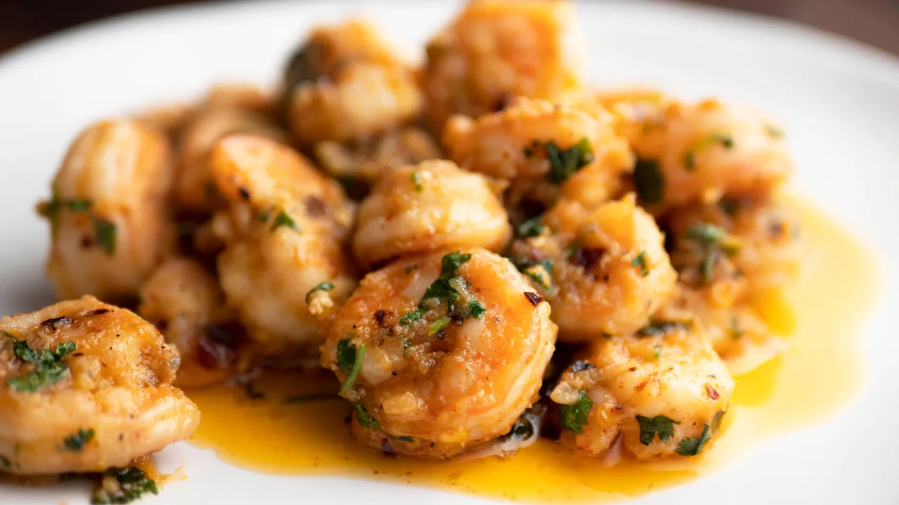 Spicy Garlic Shrimps in just 5 minutes