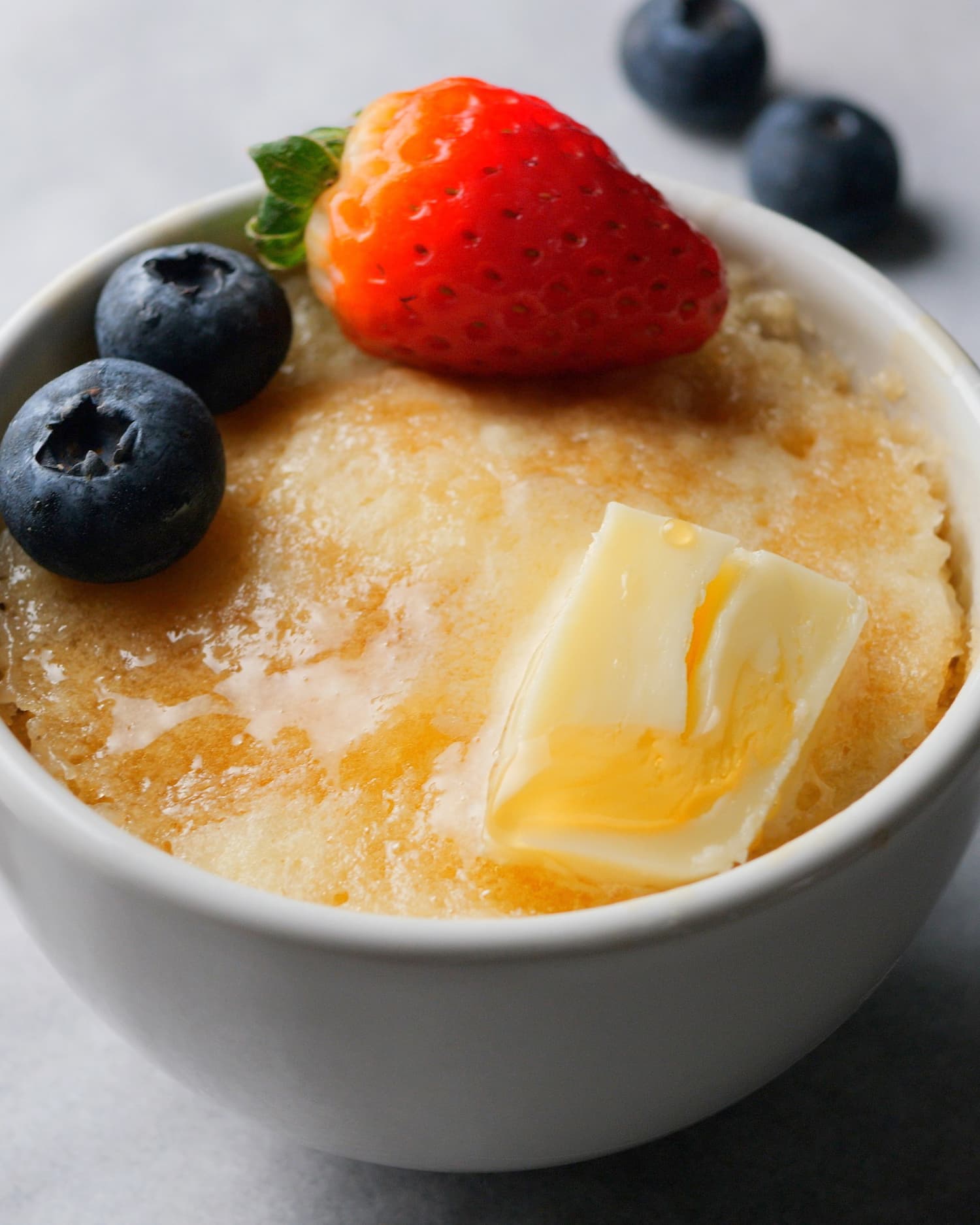 pancake in a mug made in microwave