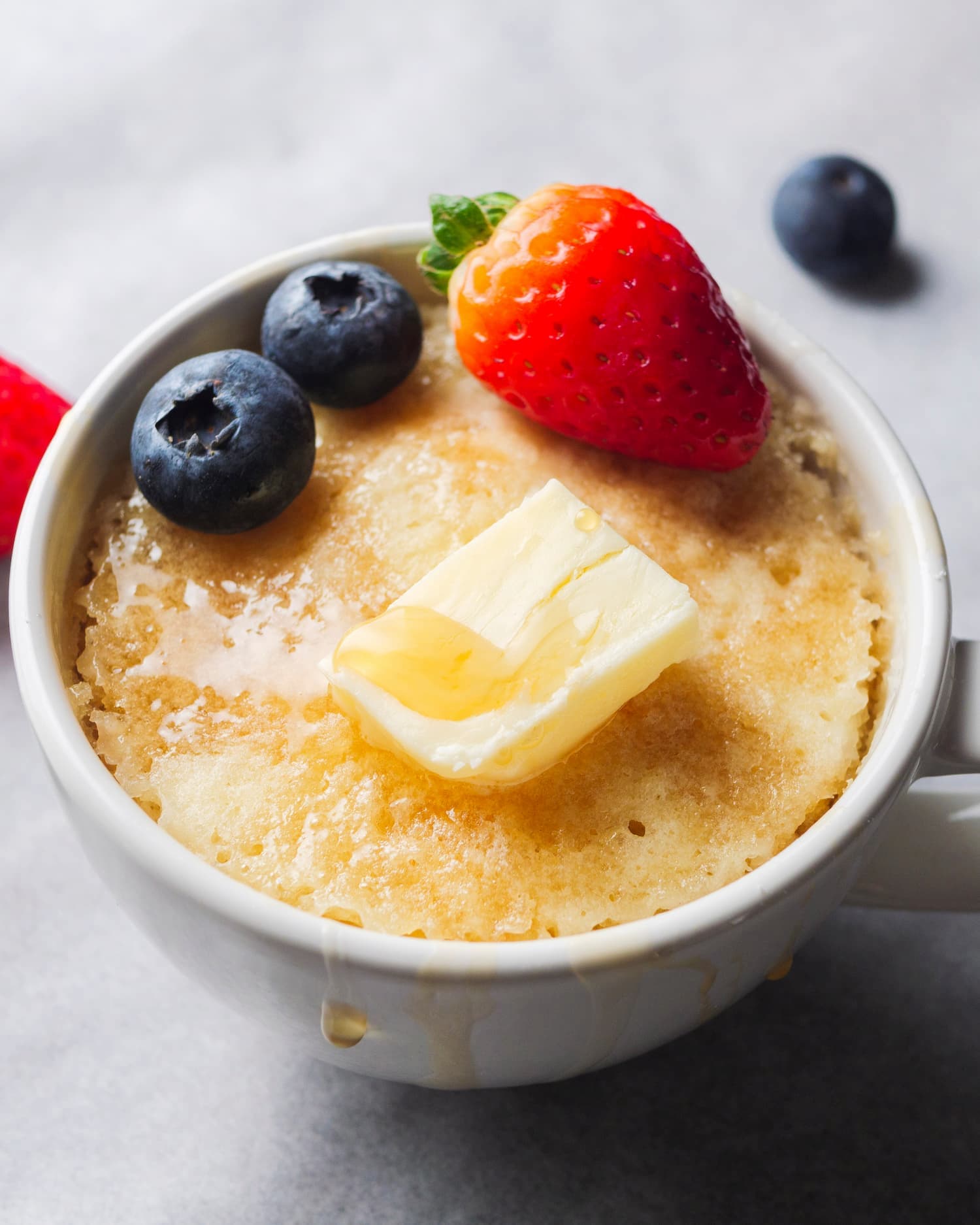 microwave pancake in a mug