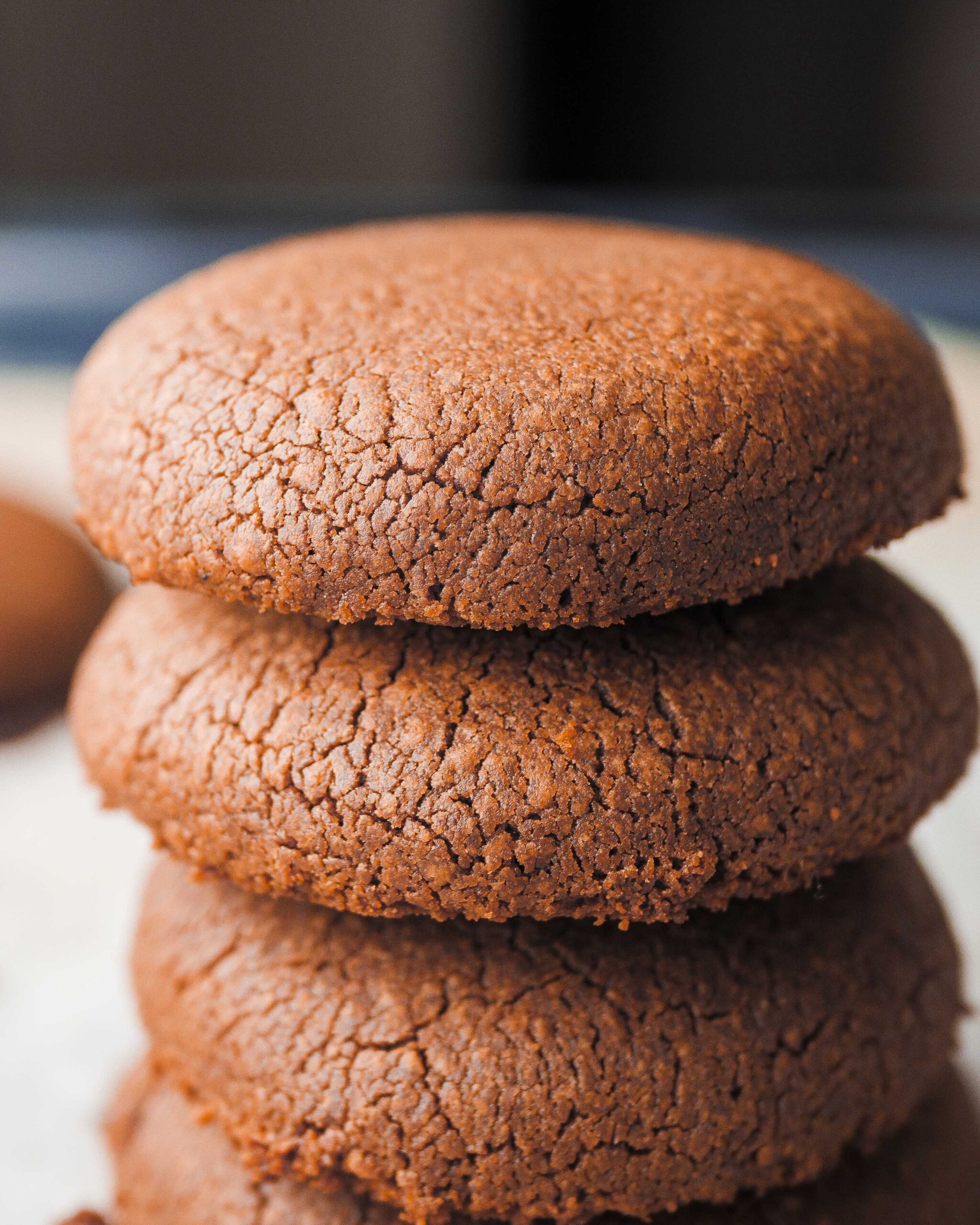 Some Pieces of  Staked Nutella Cookies