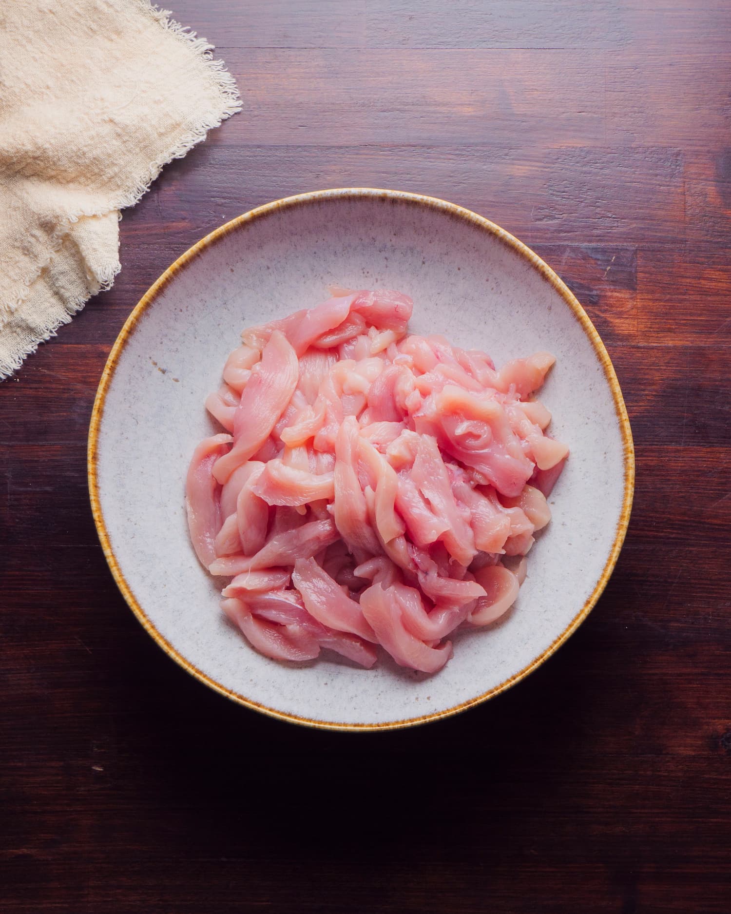 pieces of chicken in a bowl