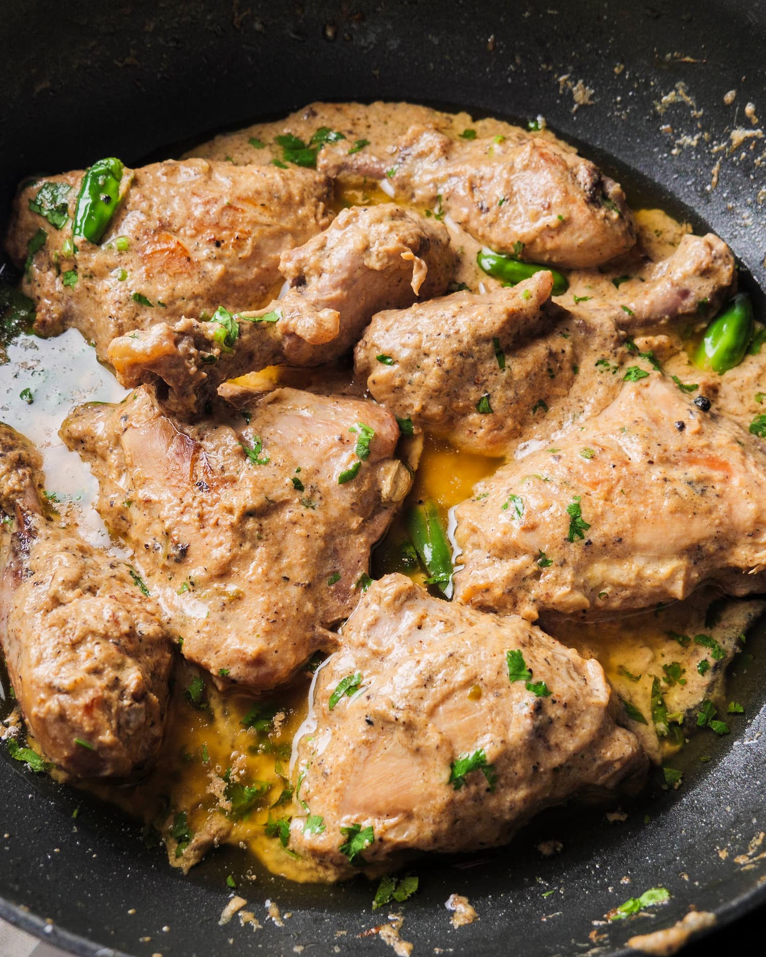 lemon pepper chicken on a pan