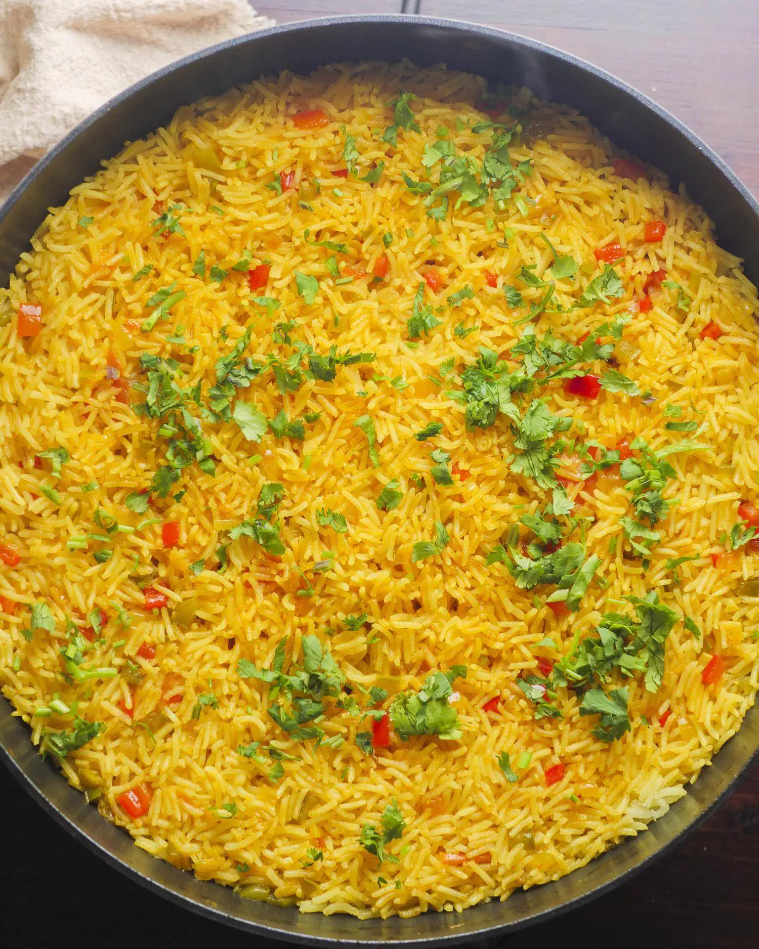 nando's spicy rice recipe in a pan