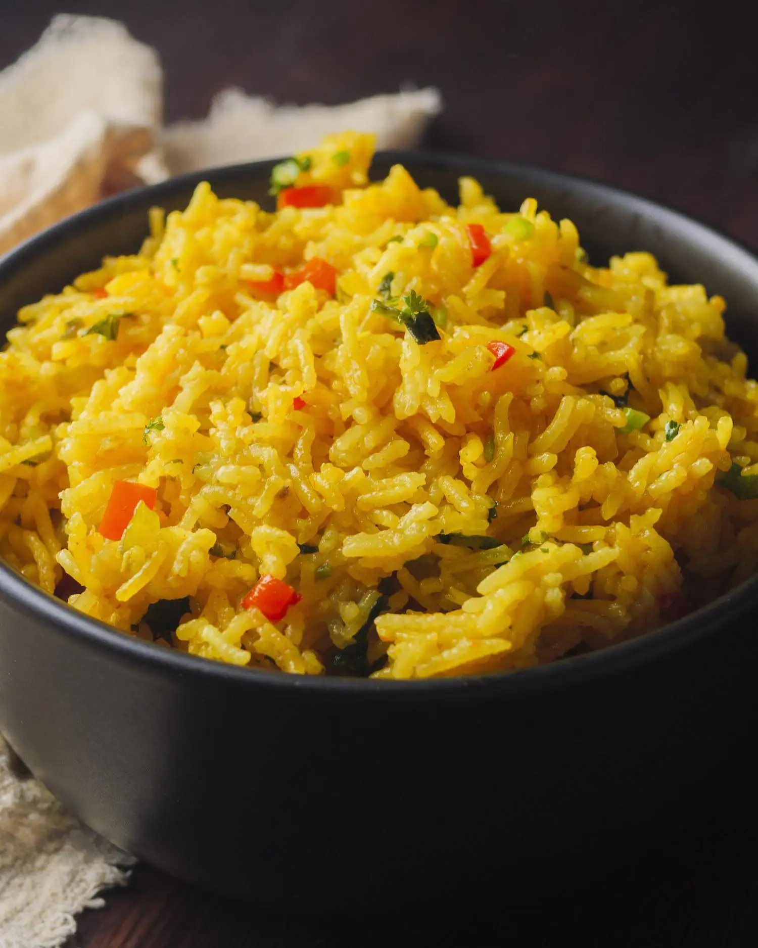 nando's spicy rice recipe in a serving bowl