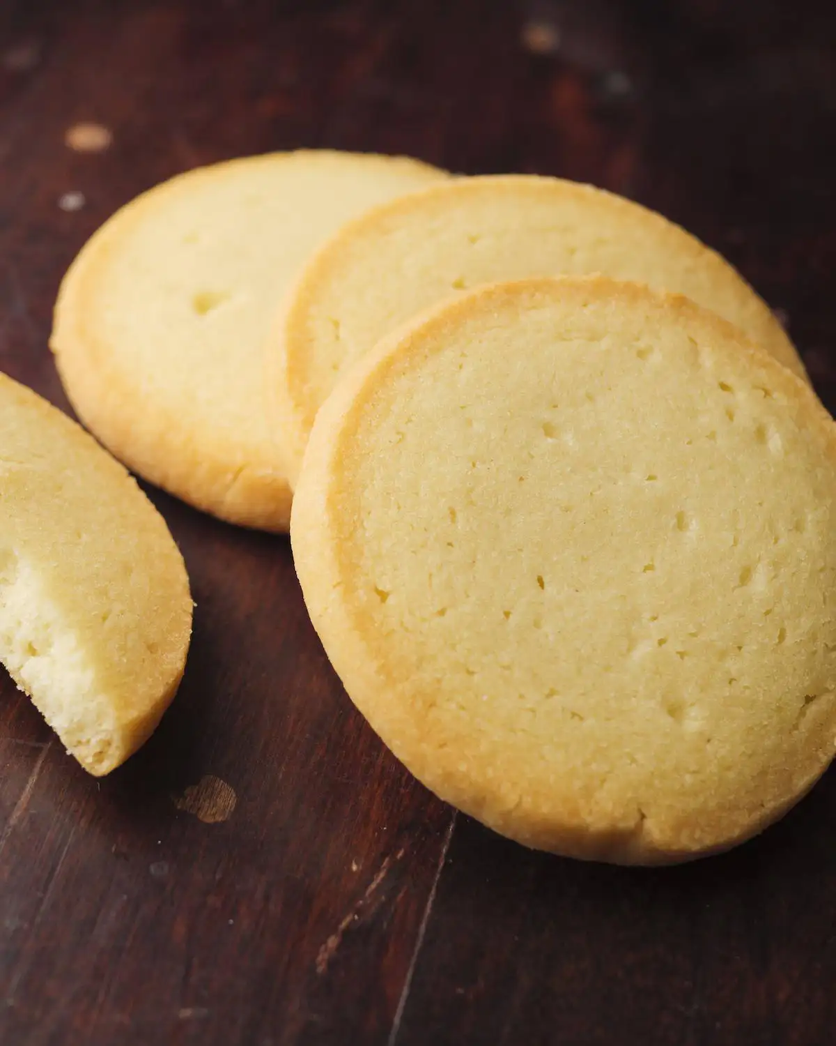 some butter cookies on a serving board