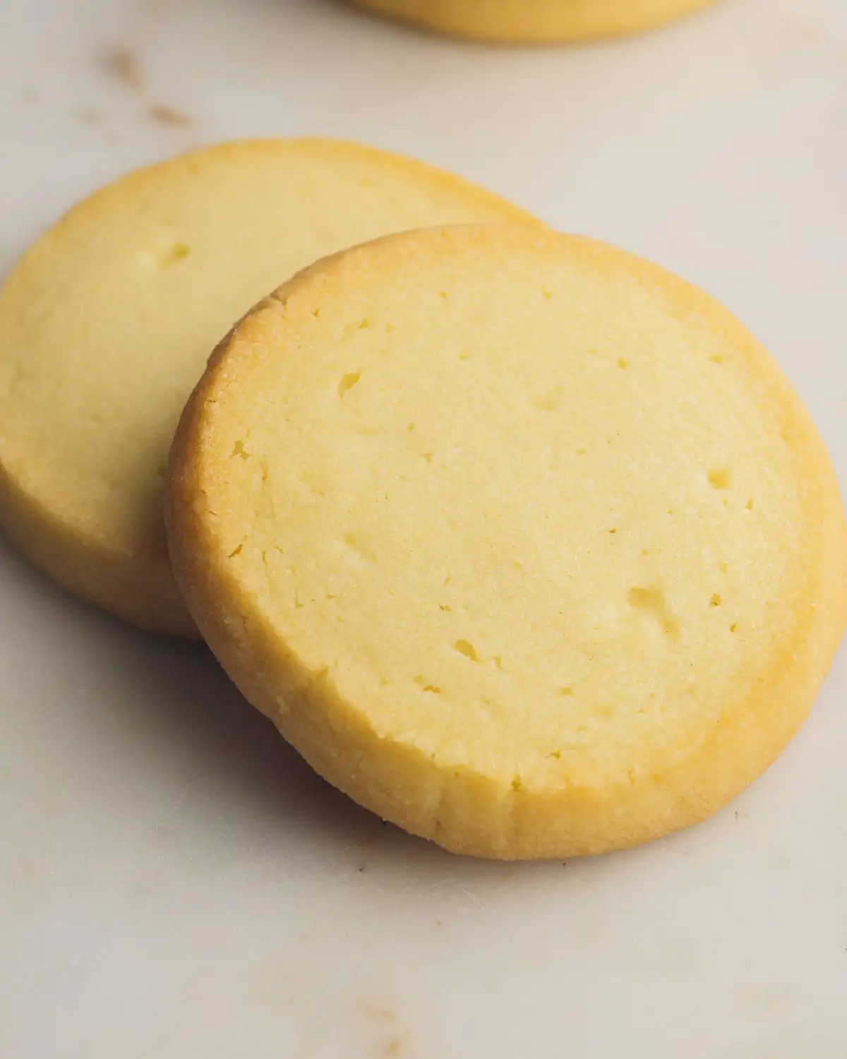 some butter cookies on a serving board