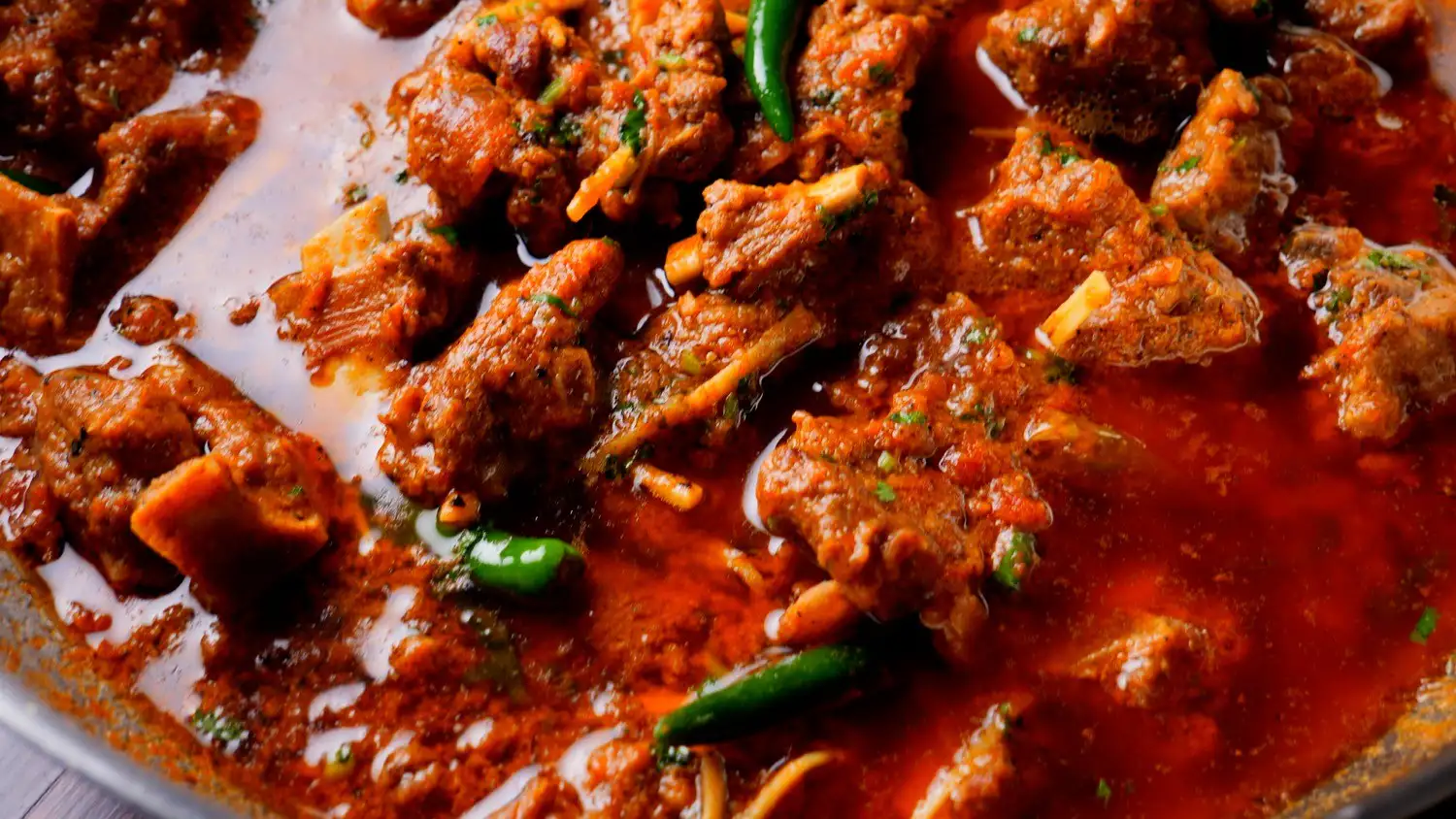 Lamb Karahi Recipe in a karahi pan