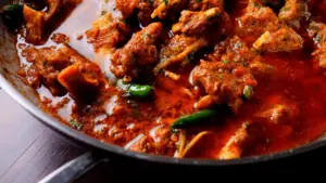 Lamb Karahi Recipe in a karahi pan