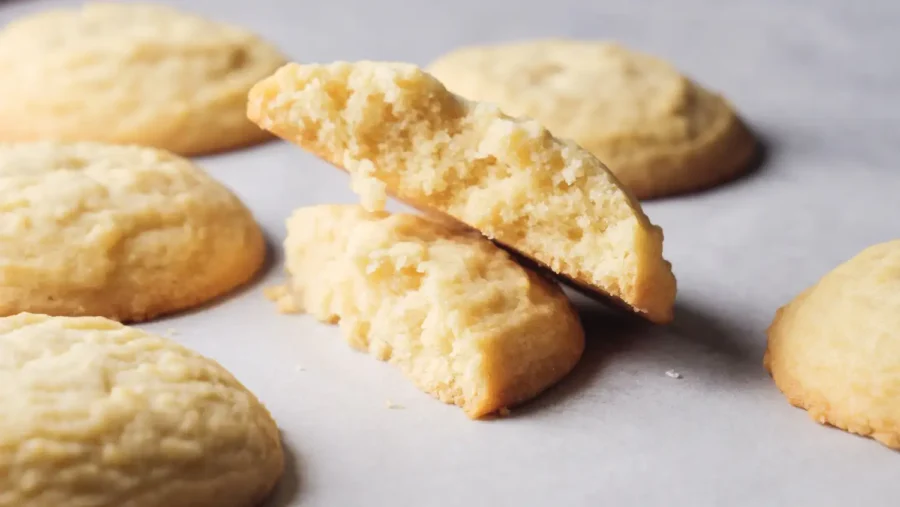 Sugar Cookies Recipe on a board