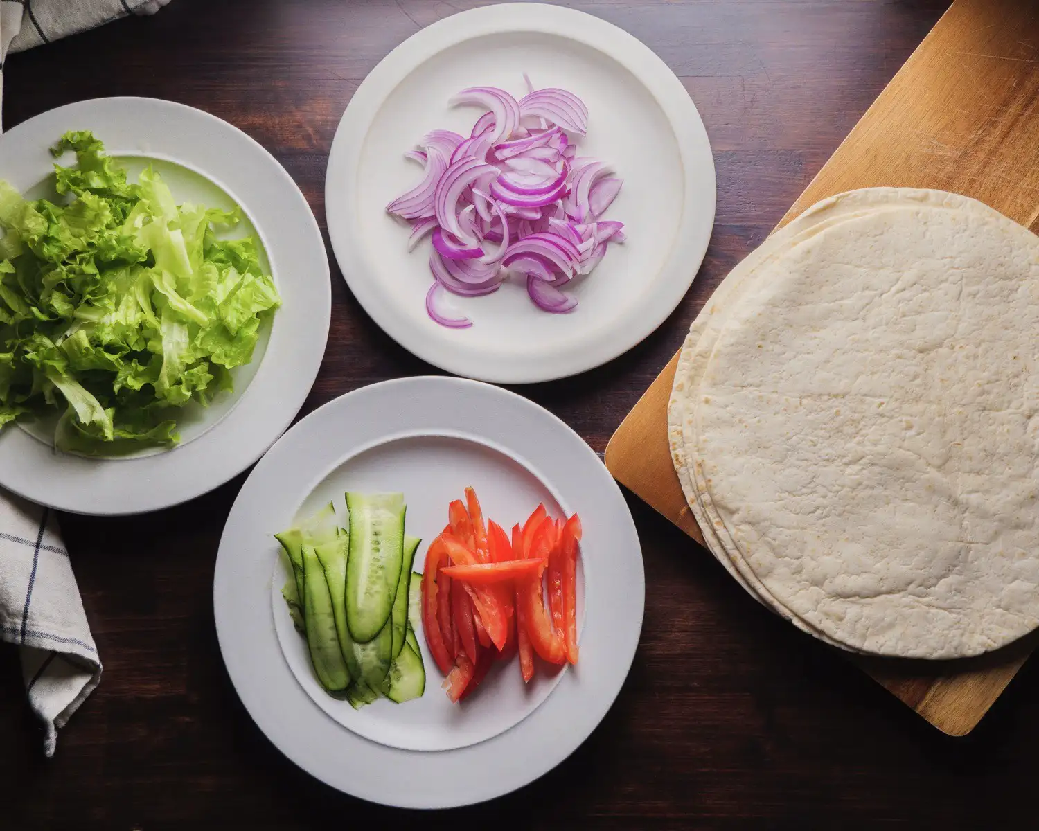 Chicken Wrap Recipe wrap & vegetable Ingredients