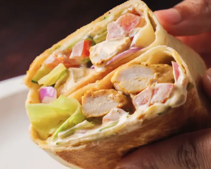 Chicken Wraps in a hand