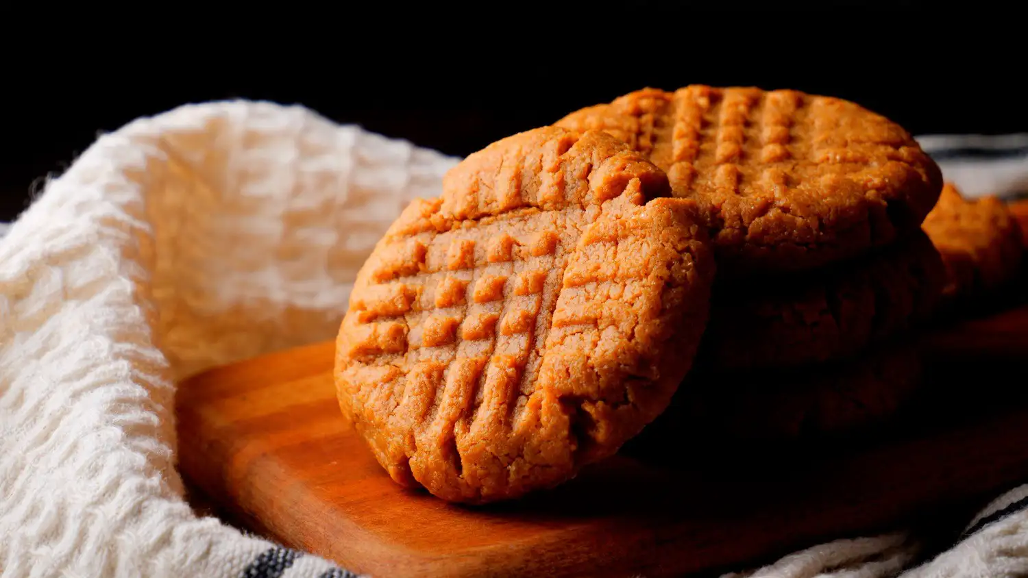 Peanut Butter Cookie stakes on a board