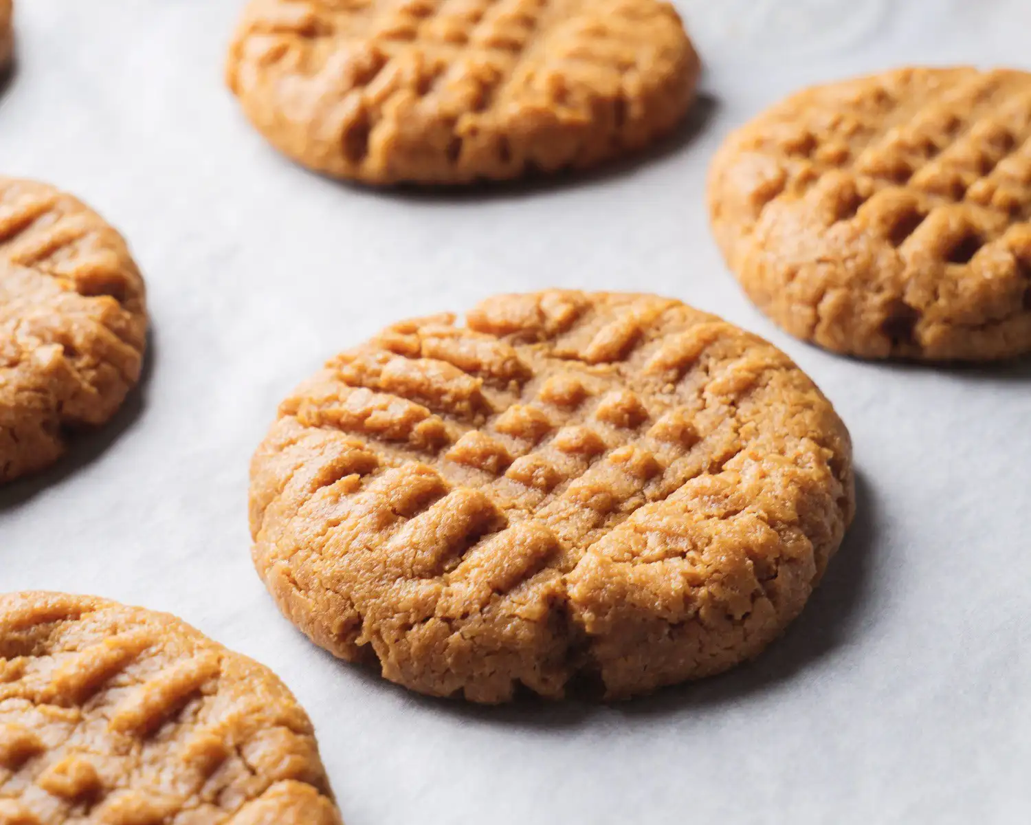 Peanut Butter Cookies on a baking tray