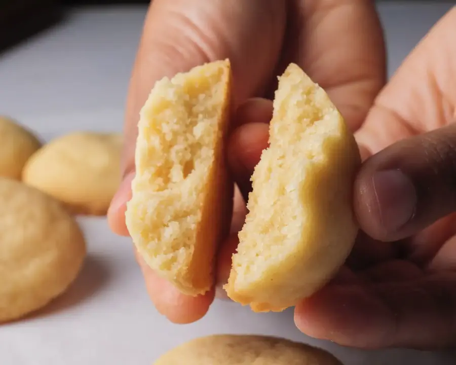 4 Ingredients Butter Cookies inside