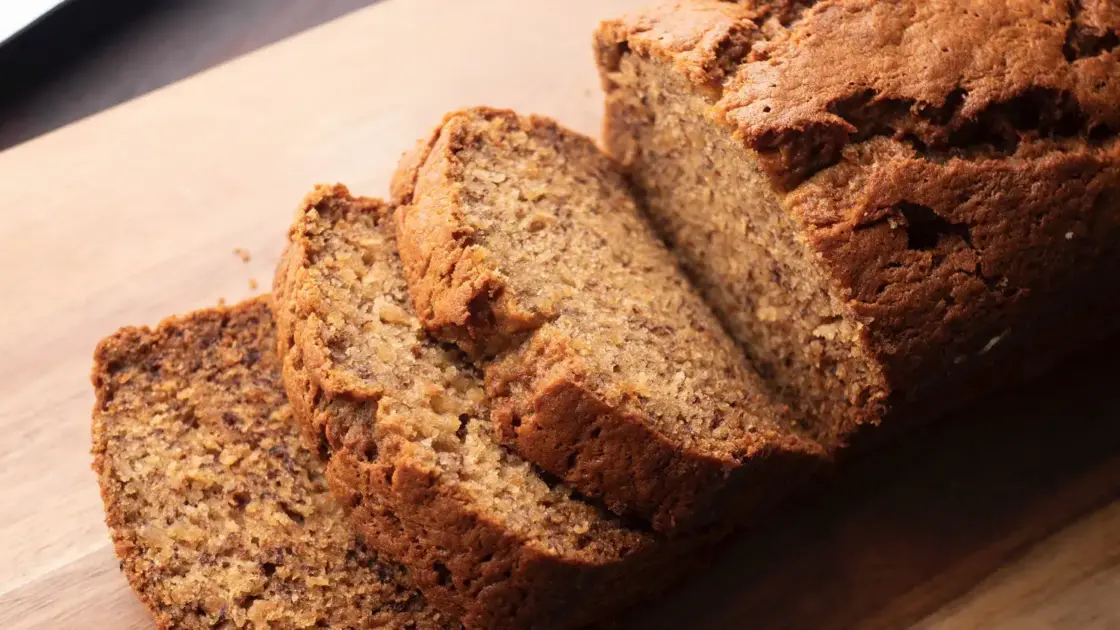 Easy Banana Bread Recipe (One Bowl) pieces on a serving board