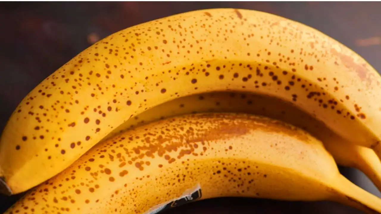 Ripe Bananas on a table For Easy Banana Bread Recipe (One Bowl) 
