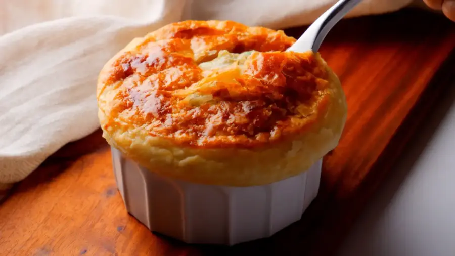 Chicken Pot Pie Recipe in a ramekin