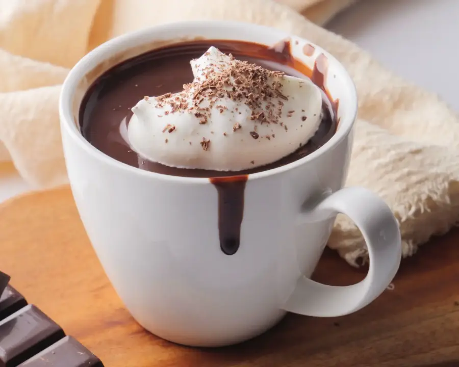 Italian Hot Chocolate in a serving cup