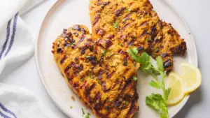 Spicy Grill Chicken on a serving plate