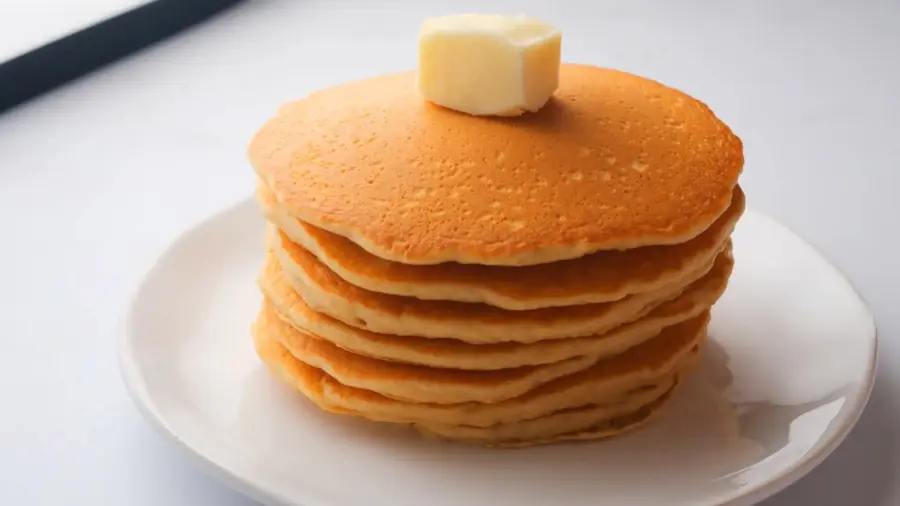 Copycat McDonalds Pancake on a serving plate