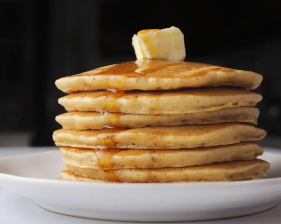 Copycat McDonalds Pancake on a serving plate