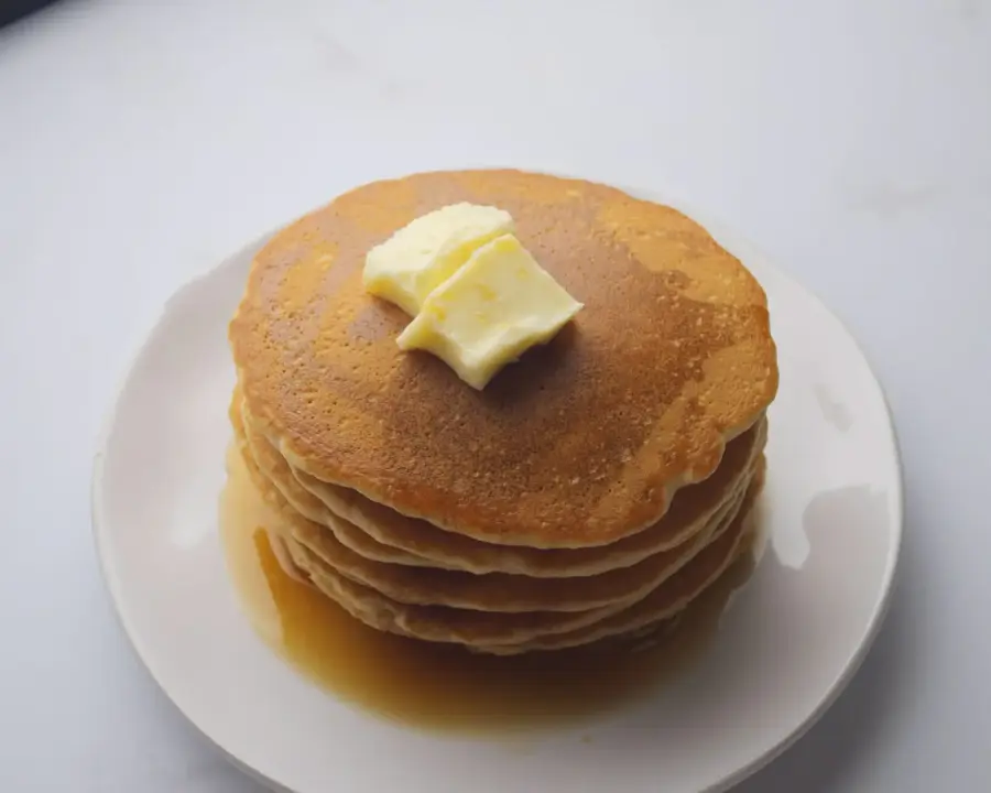 Copycat McDonald's Pancake on a serving plate